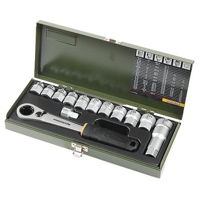 Набор с трещоткой из 14 позиций от 13 до 27 мм Proxxon (23604)