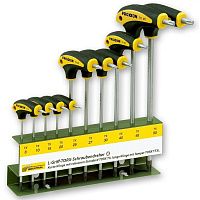 Набор отверток с L-образной рукоятью 10 поз., TX/TTX Proxxon (22652)