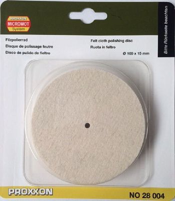 Полировальный диск из фетра (100х15 мм) Proxxon (28004)