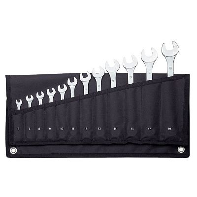 Набор рожковых/накидных ключей в чехле, 12шт Proxxon (23825)