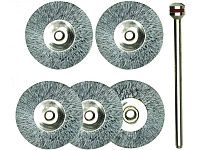 Щетки-диски из нержавеющей стали, 5 поз. Proxxon (28956)