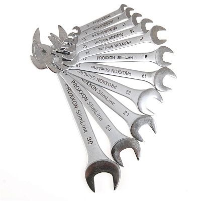 Набор рожковых ключей SlimLine, 11 поз. Proxxon (23802)