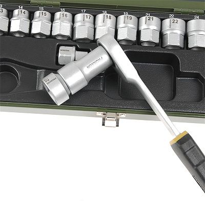 Набор с трещоткой из 14 позиций от 13 до 27 мм Proxxon (23604)