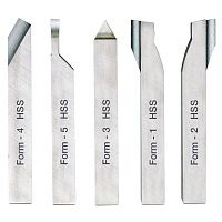 Набор резцов (8 x 8 x 80 мм), 5 шт. Proxxon (24530)