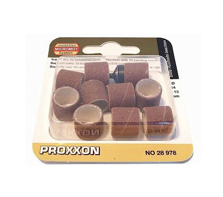 Шлифовальные цилиндры с дискодержателем (10 шт., зерн.К 120, диам 14 мм) Proxxon (28978)