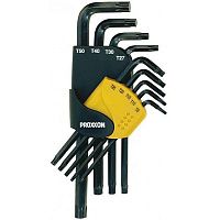 Набор Г-образных звездочек (ТХ), 9 поз. Proxxon (23944)