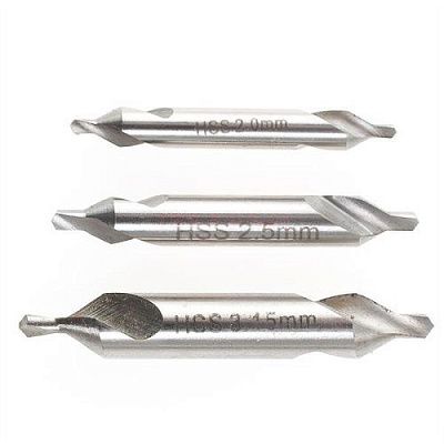 Центровочные сверла, 3 поз., (2.0 - 2.5 - 3.15 мм) Proxxon (24630)