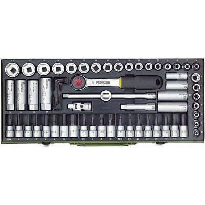 Компактный набор с трещоткой 3/8", 65 поз. Proxxon (23112)