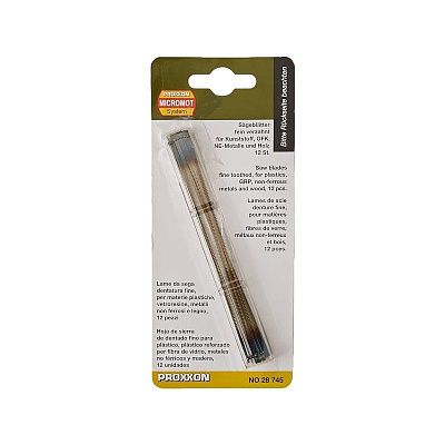 Пилки 127 мм, со штифтовым креплением,(25 зубьев/25 мм., 12 шт.) Proxxon (28745)