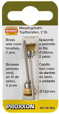 Латунные щетки торцевые, 2 шт. (13 мм) Proxxon (28963)