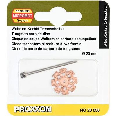 Режущий диск из карбида вольфрама, 20мм Proxxon (28838)