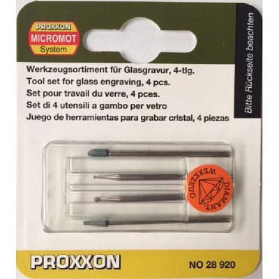 Набор из 4 поз. для работ по стеклу Proxxon (28920)