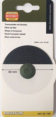 Отрезной армированный диск 80 x 1,0 x 10 мм Proxxon (28729)