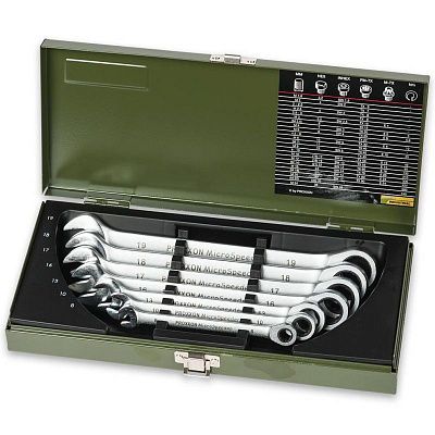 Набор комбинированных ключей с трещоткой MICRO-SPEEDER 8-10-13-16-17-18-19мм Proxxon (23275)