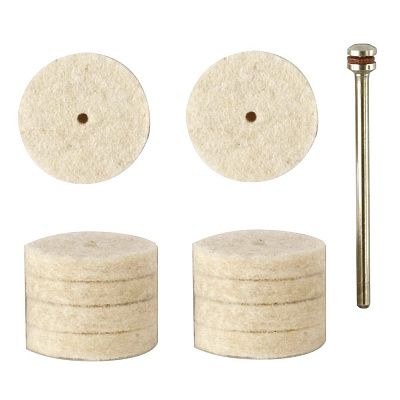 Полировальные насадки из войлока, 10 поз. (22 мм ) Proxxon (28798)