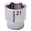 3/8" торцевая головка шестигранник, 21 мм Proxxon (23526)