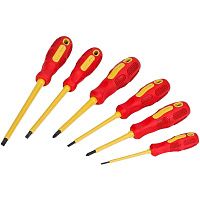 Набор отверток электроизолированных VDE, шлицевые+ крестовые, 6 поз. Proxxon (22630)
