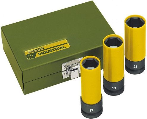 Комплект ударных головок 1/2", 3 поз. Proxxon (23938)