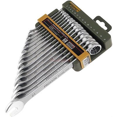 Набор комбинированных ключей SlimLine 15 поз., 6 - 21 мм Proxxon (23821)