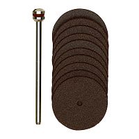 Корундовые отрезные диски, 10 шт., 22 мм с дискодержателем Proxxon (28810)