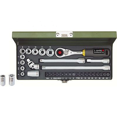 Набор механика с трещоткой 1/4 32 поз. Proxxon (23078)