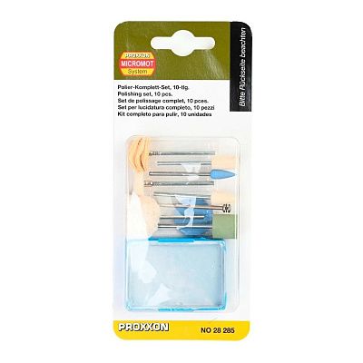 Полировальный набор, 10поз. Proxxon (28285)
